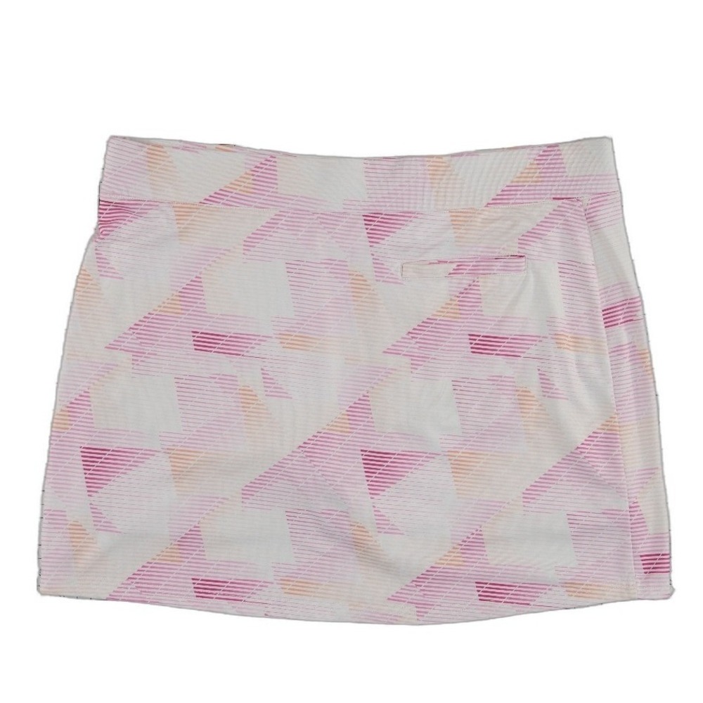 Pebble Beach Performance Skort Women's Size XL White Pink Golf Pickleball Tennis